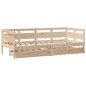 vidaXL Dormeuse con Cassetti 90x190 cm in Legno Massello Pino vidaXL Dormeuse con Cassetti 90x190 cm in Legno Massello Pino