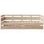 vidaXL Dormeuse con Cassetti 90x190 cm in Legno Massello Pino vidaXL Dormeuse con Cassetti 90x190 cm in Legno Massello Pino