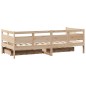vidaXL Dormeuse con Cassetti 90x190 cm in Legno Massello Pino vidaXL Dormeuse con Cassetti 90x190 cm in Legno Massello Pino