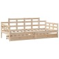 vidaXL Dormeuse con Cassetti 90x190 cm in Legno Massello Pino