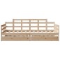 vidaXL Dormeuse con Cassetti 90x190 cm in Legno Massello Pino
