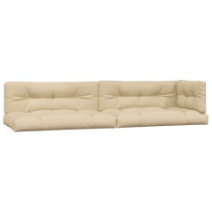 vidaXL Cuscini per Pallet 5 pz Beige in Tessuto