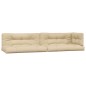 vidaXL Cuscini per Pallet 5 pz Beige in Tessuto
