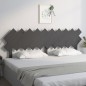 Testiera per Letto Grigia 196x3x80,5 cm Legno Massello di Pino Testiera per Letto Grigia 196x3x80,5 cm Legno Massello di Pino