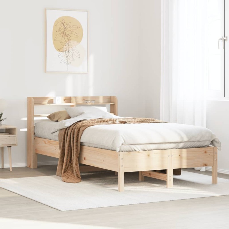 vidaXL Letto senza Materasso 90x190 cm in Legno Massello di Pino vidaXL Letto senza Materasso 90x190 cm in Legno Massello di Pino