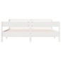 vidaXL Giroletto senza Materasso Bianco 200x200 cm Legno Massello Pino vidaXL Giroletto senza Materasso Bianco 200x200 cm Legno Massello Pino