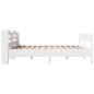 vidaXL Giroletto senza Materasso Bianco 200x200 cm Legno Massello Pino vidaXL Giroletto senza Materasso Bianco 200x200 cm Legno Massello Pino