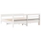 vidaXL Giroletto senza Materasso Bianco 200x200 cm Legno Massello Pino vidaXL Giroletto senza Materasso Bianco 200x200 cm Legno Massello Pino