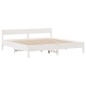 vidaXL Giroletto senza Materasso Bianco 200x200 cm Legno Massello Pino vidaXL Giroletto senza Materasso Bianco 200x200 cm Legno Massello Pino