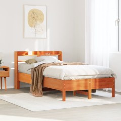 vidaXL Letto senza Materasso Marrone Cera 75x190 cm in Legno di Pino