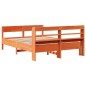 vidaXL Letto senza Materasso Marrone Cera 160x200 cm in Legno di Pino vidaXL Letto senza Materasso Marrone Cera 160x200 cm in Legno di Pino