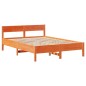 vidaXL Letto senza Materasso Marrone Cera 160x200 cm in Legno di Pino vidaXL Letto senza Materasso Marrone Cera 160x200 cm in Legno di Pino