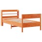 vidaXL Letto senza Materasso Marrone Cera 100x200 cm in Legno di Pino vidaXL Letto senza Materasso Marrone Cera 100x200 cm in Legno di Pino