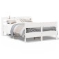vidaXL Letto senza Materasso Bianco 140x190 cm Legno Massello di Pino vidaXL Letto senza Materasso Bianco 140x190 cm Legno Massello di Pino