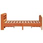 vidaXL Letto senza Materasso Marrone Cera 135x190 cm in Legno di Pino