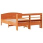 vidaXL Letto senza Materasso Marrone Cera 120x190 cm in Legno di Pino vidaXL Letto senza Materasso Marrone Cera 120x190 cm in Legno di Pino