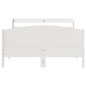 vidaXL Letto senza Materasso Bianco 160x200 cm Legno Massello di Pino vidaXL Letto senza Materasso Bianco 160x200 cm Legno Massello di Pino