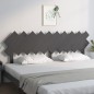 Testiera per Letto Grigia 196x3x80,5 cm Legno Massello di Pino Testiera per Letto Grigia 196x3x80,5 cm Legno Massello di Pino
