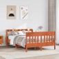 vidaXL Letto senza Materasso Marrone Cera 160x200 cm in Legno di Pino vidaXL Letto senza Materasso Marrone Cera 160x200 cm in Legno di Pino