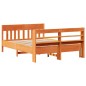 vidaXL Letto senza Materasso Marrone Cera 160x200 cm in Legno di Pino vidaXL Letto senza Materasso Marrone Cera 160x200 cm in Legno di Pino