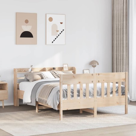 vidaXL Letto senza Materasso 135x190 cm in Legno Massello di Pino