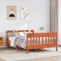 vidaXL Letto senza Materasso Marrone Cera 135x190 cm in Legno di Pino vidaXL Letto senza Materasso Marrone Cera 135x190 cm in Legno di Pino