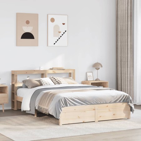 vidaXL Giroletto con Testiera 120x190 cm in Legno Massello di Pino