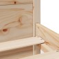 vidaXL Giroletto con Testiera 75x190 cm in Legno Massello di Pino vidaXL Giroletto con Testiera 75x190 cm in Legno Massello di Pino