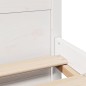 vidaXL Giroletto con Testiera Bianco 150x200 cm Legno Massello di Pino vidaXL Giroletto con Testiera Bianco 150x200 cm Legno Massello di Pino