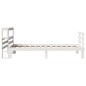 vidaXL Giroletto con Testiera senza Materasso Bianco 100x200 cm vidaXL Giroletto con Testiera senza Materasso Bianco 100x200 cm