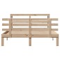 vidaXL Giroletto con Testiera 150x200 cm in Legno Massello di Pino vidaXL Giroletto con Testiera 150x200 cm in Legno Massello di Pino