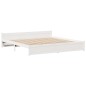 vidaXL Giroletto con Testiera senza Materasso Bianco 200x200 cm