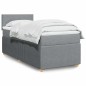 vidaXL Giroletto a Molle con Materasso Grigio Chiaro 80x200 cm Tessuto vidaXL Giroletto a Molle con Materasso Grigio Chiaro 80x200 cm Tessuto