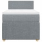 vidaXL Giroletto a Molle con Materasso Grigio Chiaro 80x200 cm Tessuto vidaXL Giroletto a Molle con Materasso Grigio Chiaro 80x200 cm Tessuto