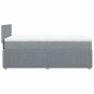 vidaXL Giroletto a Molle con Materasso Grigio Chiaro 80x200 cm Tessuto vidaXL Giroletto a Molle con Materasso Grigio Chiaro 80x200 cm Tessuto