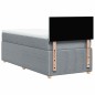 vidaXL Giroletto a Molle con Materasso Grigio Chiaro 80x200 cm Tessuto vidaXL Giroletto a Molle con Materasso Grigio Chiaro 80x200 cm Tessuto