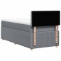 vidaXL Giroletto a Molle con Materasso Grigio Chiaro 80x200 cm Tessuto vidaXL Giroletto a Molle con Materasso Grigio Chiaro 80x200 cm Tessuto