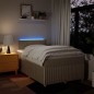 vidaXL Giroletto a Molle con Materasso Crema 120x190 cm in Tessuto vidaXL Giroletto a Molle con Materasso Crema 120x190 cm in Tessuto
