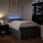 vidaXL Giroletto a Molle con Materasso Grigio Chiaro 120x190cm Tessuto
