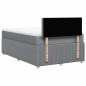 vidaXL Giroletto a Molle con Materasso Grigio Chiaro 120x190cm Tessuto