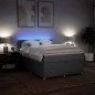 vidaXL Giroletto a Molle con Materasso Grigio Scuro 140x200cm Tessuto vidaXL Giroletto a Molle con Materasso Grigio Scuro 140x200cm Tessuto