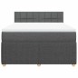 vidaXL Giroletto a Molle con Materasso Grigio Scuro 140x200cm Tessuto vidaXL Giroletto a Molle con Materasso Grigio Scuro 140x200cm Tessuto