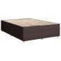 vidaXL Giroletto a Molle con Materasso Marrone Scuro 140x200cm Tessuto vidaXL Giroletto a Molle con Materasso Marrone Scuro 140x200cm Tessuto