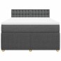 vidaXL Giroletto a Molle con Materasso Grigio Scuro 140x200cm Tessuto vidaXL Giroletto a Molle con Materasso Grigio Scuro 140x200cm Tessuto