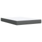 vidaXL Giroletto a Molle con Materasso Grigio Scuro 140x200cm Tessuto vidaXL Giroletto a Molle con Materasso Grigio Scuro 140x200cm Tessuto