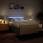 vidaXL Giroletto a Molle con Materasso Crema 160x200 cm in Tessuto vidaXL Giroletto a Molle con Materasso Crema 160x200 cm in Tessuto