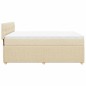 vidaXL Giroletto a Molle con Materasso Crema 160x200 cm in Tessuto vidaXL Giroletto a Molle con Materasso Crema 160x200 cm in Tessuto