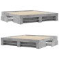 vidaXL Giroletto Grigio Cemento 200x200 cm in Legno Multistrato