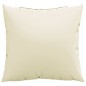 vidaXL Cuscini per Divano 4 pz Crema 40x40 cm in Tessuto
