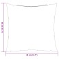 vidaXL Cuscini per Divano 4 pz Crema 40x40 cm in Tessuto